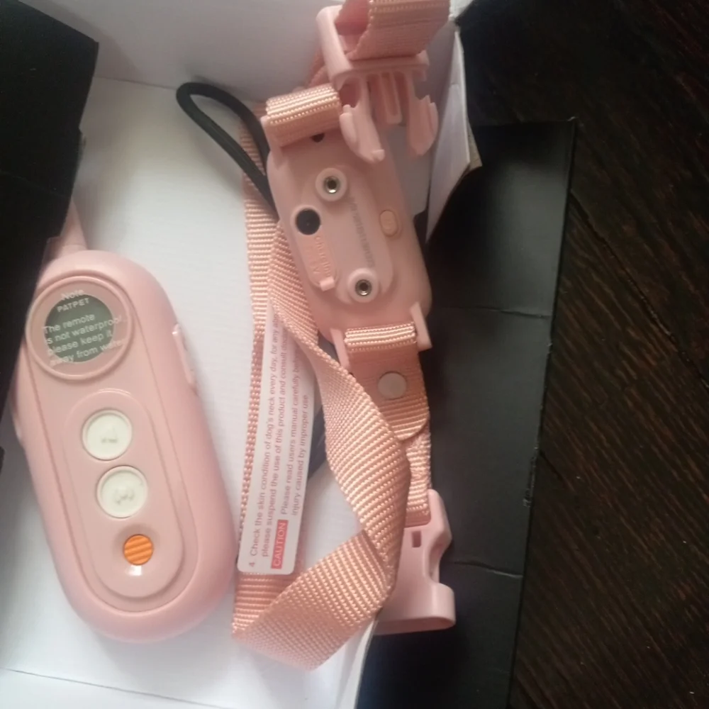 Dog Training Collar 2000ft Training Range Waterproof Reciever Patpet Color Pink